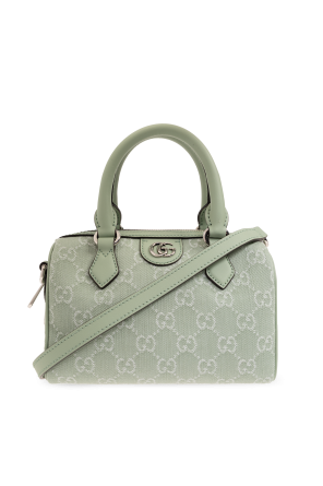 【GUCCI】GG EMBLEM SUPER MINI CROSSBODY BAG GUCCI GG Emblem Super Mini $1490 Beige/Dark Brown Crossbody
